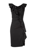 Schwarzes Cocktail-Kleid mit Volants von Apart