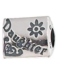 Genuine Zable (TM) Product. 925 Sterling Silver "Daughter" Charm. 100% Satisfaction Guaranteed.