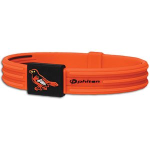 Orioles Phiten Titanium Bracelet X30 ( sz. L, Baltimore Orioles : Orioles )