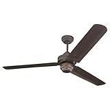 Monte Carlo 3SU54RB Studio 54-Inch 3-Blade Ceiling Fan with Blades, Roman Bronze