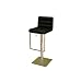 Baxton Furniture Studio Ferrari Chique Modern Leather Bar Stool, Black