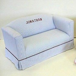 31LTMt%2B7YqL Child Sofa With Box Skirt Color: Blue Stripe