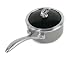 Chantal Copper Fusion 2 Quart Sauce Pan with Lid, Platinum