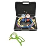 Mastercool (MAS98660) Dual R-134A/R12 Aluminum Manifold Gauge Set