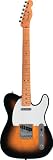 Fender Classic Series \'50s Telecaster® Electric Guitar, 2 Tone Sunburst, Maple Fretboard