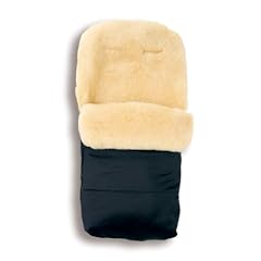 Kaiser 6541125 - Lammfellfu�sack Natura, Farbe schwarz
