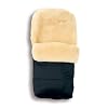 Kaiser 6541125 - Lammfellfußsack Natura, Farbe schwarz
