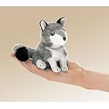 Mini Timber Wolf Finger Puppet