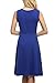 ANGVNS Women's Sleeveless Solid Fit and Flare A Line Dress