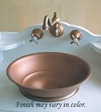 Herbeau 0411-59 Copper & Brass Vessel Bowl Only, Weathered Copper and Brass