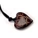 Chocolate Heart Pendant in Toffee