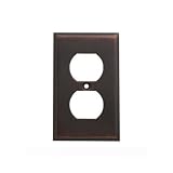 Baldwin 4752.112.CD Classic Square Beveled Edge Duplex Switch Plate, Venetian Bronze