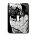 Dogs Pug - Pug, Pugs and Kisses - Light Switch Covers - single toggle switch