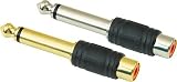 American Recorder ( ART ) 1 / 4 &acute; Male Mono to RCA Female Adapter, Gold - B0018SW3WQ