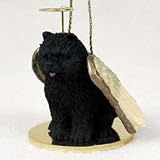 Chow, Black Tiny Ones Dog Angels (2 in)