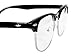 Clubmaster Glossy Black Half Frame Wayfarer Nerd Glasses Clear Lens - Free Pouch