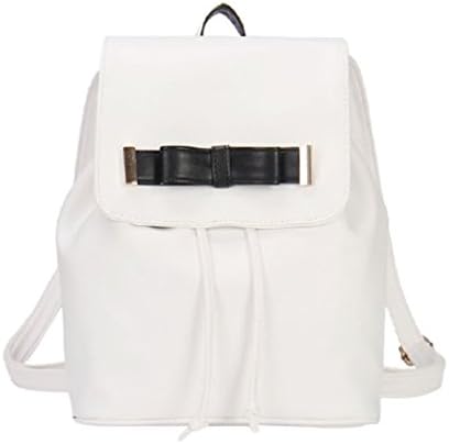 SunshineMB Women's Fashion Lady Candy Color Young Shoulder Bag School Backpack White