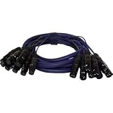Pyle PPSN821 8-Channel XLR Male to Female PA Snake Cable (20 Feet)