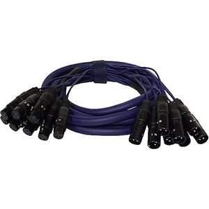 Pyle PPSN-821 8-Channel XLR Male to Female PA Snake Cable (20 Feet)