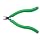 Xcelite EMS543J Tapered Relieved Head Cutter, Diagonal, Flush Jaw, 4" Length, 15/32" Jaw Length, Acculite Ergonomic Grip Handle