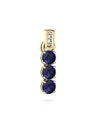 Genuine Sapphire 14kt Yellow Gold Pendant
