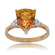 Fancy Twilight Mystic Topaz & Diamond Ring in Yellow Gold