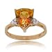 Fancy Twilight Mystic Topaz & Diamond Ring in Yellow Gold