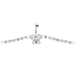 Aurora Glitzy Gem Butterfly Belly Chain