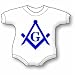 Free Mason Masonic G Logo Baby Ultrasoft Onesie