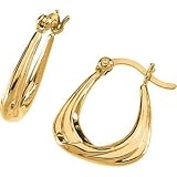 14K Yellow Gold Hoop Earring