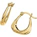 14K Yellow Gold Hoop Earring