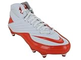 Nike Men's NIKE SUPER SPEED D 3/4 FOOTBALL CLEATS 8 (WHITE/ORANGE FLASH)