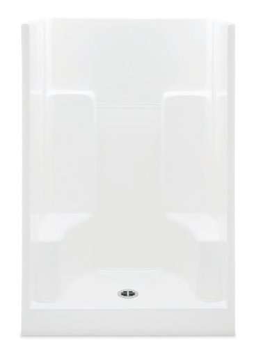 Lasco 1603-SG-WH Shower 60x36x73 Smooth Wall White Fiberglass