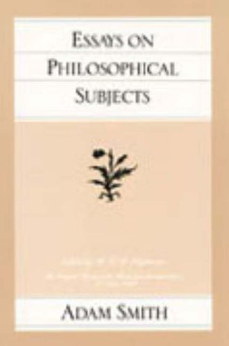 Essays on Philosophical Subjects (Glasgow Edition of the Works and Correspondence of Adam Smith)