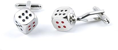2 Pairs Cufflinks Cuff Links EIVR0 Silver Dice Fashion Jewelry Gift Wedding Party Shirt Mens Button Classic
