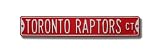 TORONTO RAPTORS "TORONTO RAPTORS CT" Authentic METAL STREET SIGN (6" X 36")