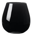 Artland Midnight Black Stemless Round, Set of 4