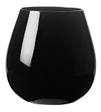 Artland Midnight Black Stemless Round, Set of 4
