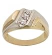 Men's Diamond 10K Two-Tone Gold Ring