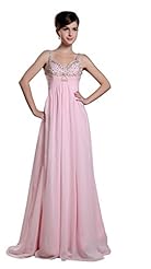 Acrylic/Charmeuse/Chiffon Sleeveless Spaghetti Strap Evening Dress 