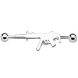 Stainless Steel Machine Gun Industrial Barbell