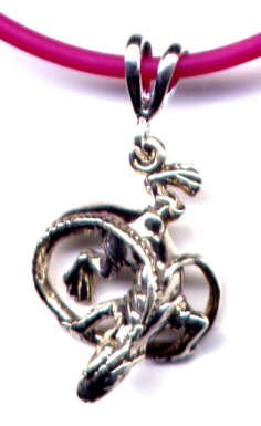 Buy 18 Fuschia Iguana Necklace Sterling Silver Jewelry by O Joy Jewelry