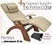 The Human Touch Power Electric Perfect Chair Recliner - PC95 / PC-095 Walnut Recline Wood Base Ivory Leather Pads - Interactive Health Zero Anti Gravity Chair