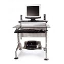 INNOVEX GPC04 Computer Desk, Black Glass