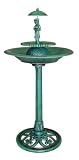 Review   / LADY FOUNTAIN/ BIRD BATH/ VERDIGRIS/ GARDEN PIECE