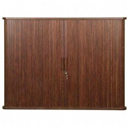 Balt 28060 Conference Cabinet, w/ Locking Doors, 2-1/2 in. Ledge, 44 in.x32 in., Mahogany