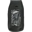 Clam Shell Leather Case w/ Stationary Belt Clip + 12v Rapid Car Charger for Samsung Blade MM-A900 A900 (THIS IS GENERIC BRAND CASE AND CAR CHARGER).