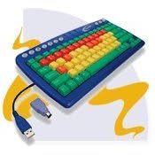 My First Keyboard By Califone Bright Color Coded Keys