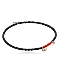 Shy by Sydney Evan Evil Eye Diamond Bezel Licorice Beads Charm Bracelet, 6"