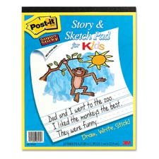 Post-it Super Sticky Story & Sketch Pad, 25 Sheets (562-PSTP)